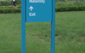 Hospital Signage - Exterior Directional Sign, Small